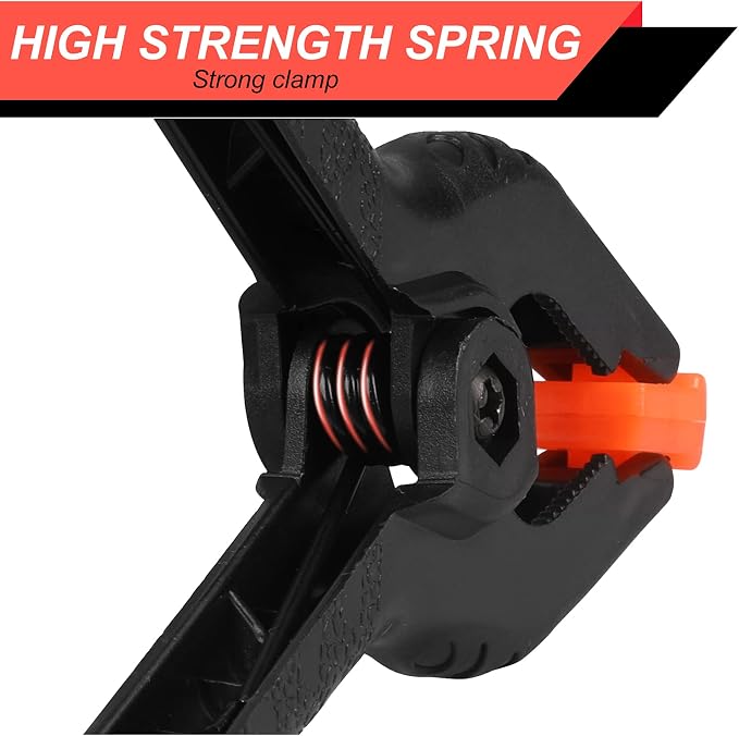 12 Pack Plastic Spring Clamps, 3.5inch Small Heavy Duty Clips - Image 5