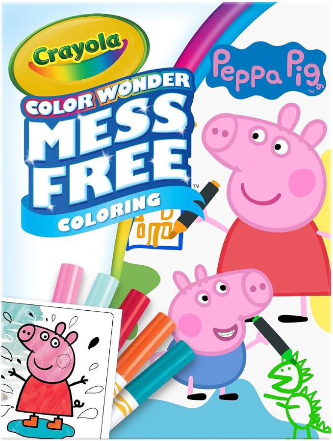 Crayola Peppa Pig Color Wonder Activity Set, Mess Free Peppa Pig Coloring Pages by Crayola