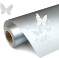 Glossy Silver Permanent Vinyl, Durable & Removable Roll by HYPERTAI