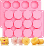 SJ Soap Molds 2 Packs, Cylindrical Silicone Soap Molds by SJ