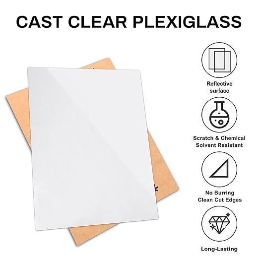 White Acrylic Sheet 8 x 12 x1/8 Inch Thick, Frosted Plexiglass Sheet | Acrylic - Image 3