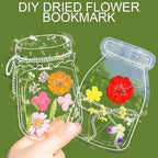 Dried Flower Bookmark Making, Handmade Clear Plastic Floral Book Marks - Image 3