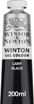 Winsor & Newton Winton Oil Color, 200ml Tube, Lamp Black by WinsorNewton