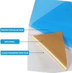 FUNKAKA Heat Transfer Vinyl Shiny Golden HTV Rolls - Image 3