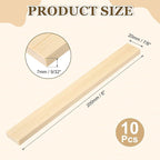 MECCANIXITY 10Pcs Wood Strips Slats, 9/32" x 7/8" x 8" Thin Wood Sticks Flat - Image 2