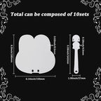 10Pcs Blank Plastic Hand Fans PVC Transparent Hand Fan Cute Handheld - Image 2