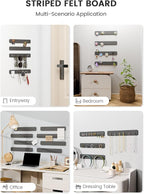 Fluxynara Cork Board Alternative Felt Strip Board 8-Pack 13"x2", Office Pin - Image 6