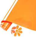 Tintnut Princeton Orange Neon Puff HTV Vinyl Roll, easy cut & weed, stretch by Tintnut