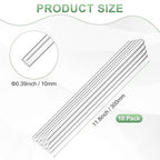 M METERXITY 10-Pack Acrylic Round Rods, 11.81 x 0.39 Inch/ 300 x 10 mm Clear - Image 3