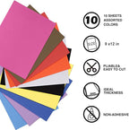 MEARCOOH Foam Sheets Crafts 9x12 Inch 10 Colors 2mm Eva Color Craft Foam Paper - Image 2