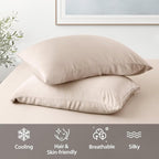 4 Pack Cooling Pillow Cases, Viscose Derived from Bamboo Pillow Protectors King - Image 5