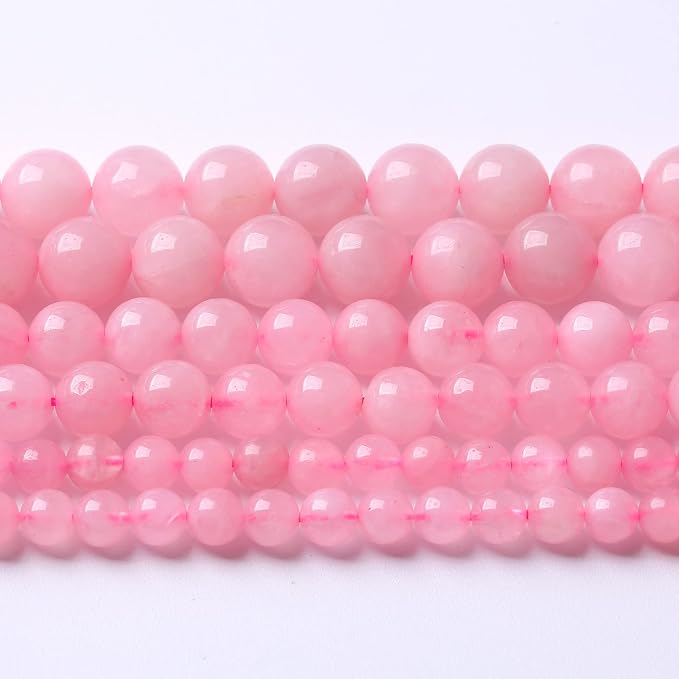 12mm Natural Rose Quartz Beads Pink Energy Crystal Round Loose Beads - Image 2