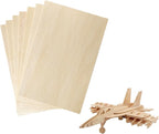 20 Pack Wood Sheets 5.9 x 3.9 x 0.08 Inch Basswood Sheets Unfinished Balsa Wood by Xonzmmk