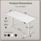 Agilestic Electric Standing Desk, 40 x 24 Inches Height Adjustable Desk - Image 3