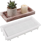 1Pc Rectangular Silicone Resin Tray Mold by Unknown