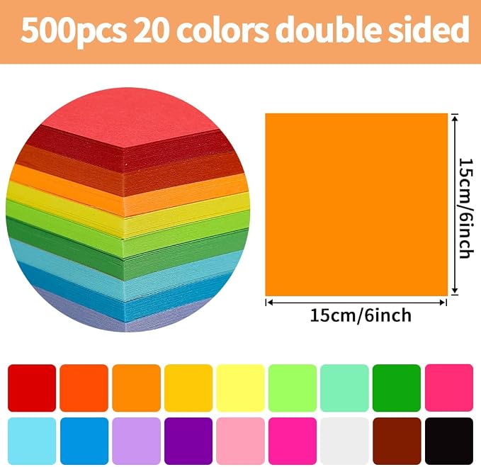 Praisebank Origami Paper, Double Sided Color, Origami Kit - Image 2