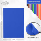 Blue Eva Foam Sheets, 2mm Thick, 6 x 9 Inch, Handicraft Foam Paper - Image 3