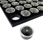 Ikee Design Jewelry Storage Tray Insert, 50 Gemstone Display Jars, Home - Image 7