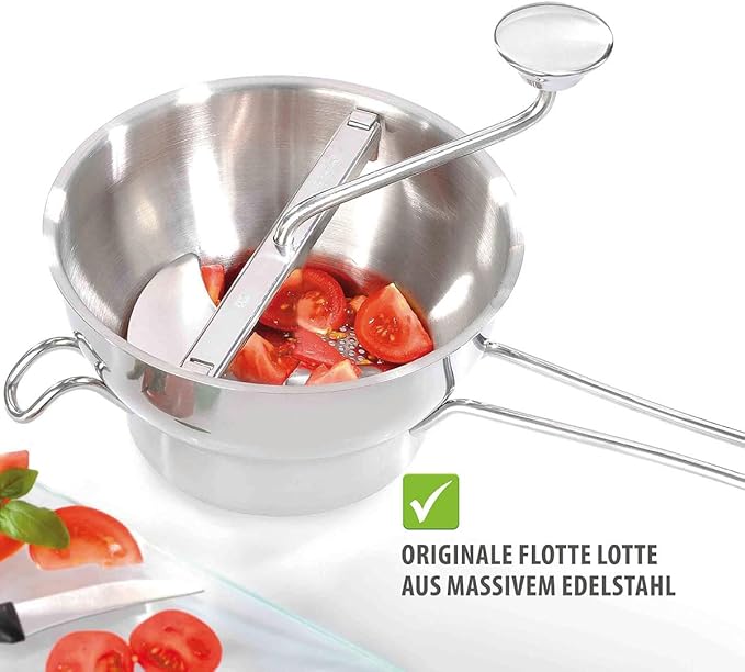 GEFU Stainless Steel Food Mill FLOTTE LOTTE