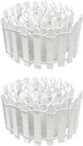 35 Inches Mini Fairy Garden Fence DIY Small Wood Decorative Picket Fence Micro by XFGSYXS