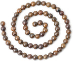 60PCS 6mm Natural Bronzite Gemstone Round Loose Beads - Image 2