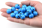 AD Beads Wood Spacer Loose Wooden Craft Beads Big Hole Beads Assorted - Image 2