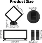 6 Pcs 3D Floating Display Case, Challenge Coins Display Holder Frame - Image 4
