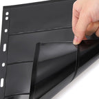 Elsjoy 20 Sheets 40 Pages Stamp Album Pages, 9-Hole Stamp Collection Inserts - Image 4