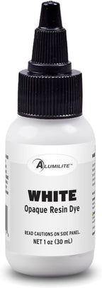 Alumilite Liquid Dye White 1 Oz, Highly Concentrated Dye by Alumilite