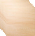 HARFINGTON 6pcs 3mm Basswood Plywood Sheets 12" x 12" x 1/8" Thin Unfinished by HARFINGTON