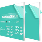 CALPALMY 1/2" Thick Clear Acrylic Sheets by CalPalmy