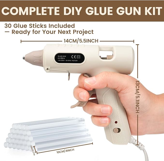 ADHES Mini Hot Glue Gun Kit, 40W High Temp Glue Gun - Image 3