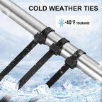 Cable Zip Ties, 400 Pack Black Zip Ties Assorted Sizes 12/8/6/4 Inch - Image 5