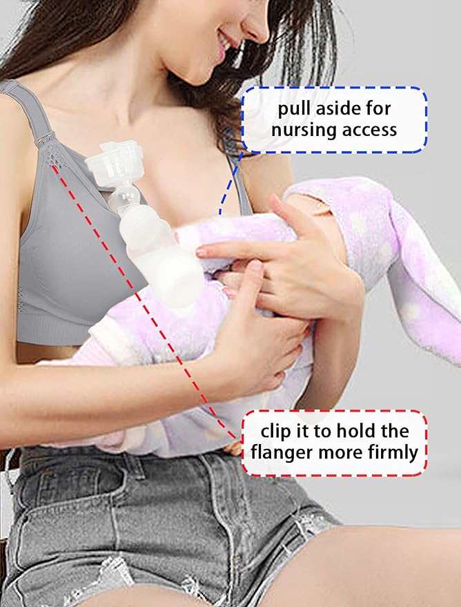iloveSIA Nursing Bras for Mom Breastfeeding, Seamless Supportive Sleep Bra for Maternity Postpartum S-2XL 3Pack
