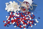 DUQGUHO Red White and Blue Beads, 6mm Patriotic Beads - Image 5