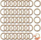 Round Carabiner Clip Bulk 48pcs 1 Inch Colorful Circle Carabiner Key Ring Clips by Cmidy