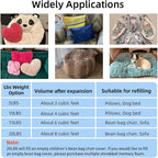 Bean Bag Filler, 60lbs Shredded Memory Foam Stuffing, Filling & Refill - Image 5