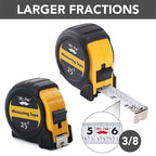 Mr. Pen- Retractable Tape Measure 25 ft, Easy Read | Steel Retractable - Image 2