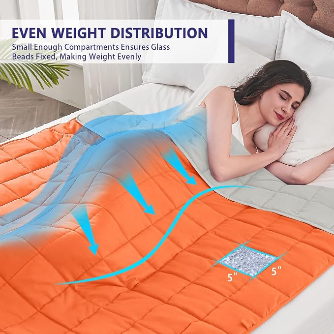 yescool Weighted Blanket for Adults Cooling Heavy Blanket for Sleeping Perfect - Image 7