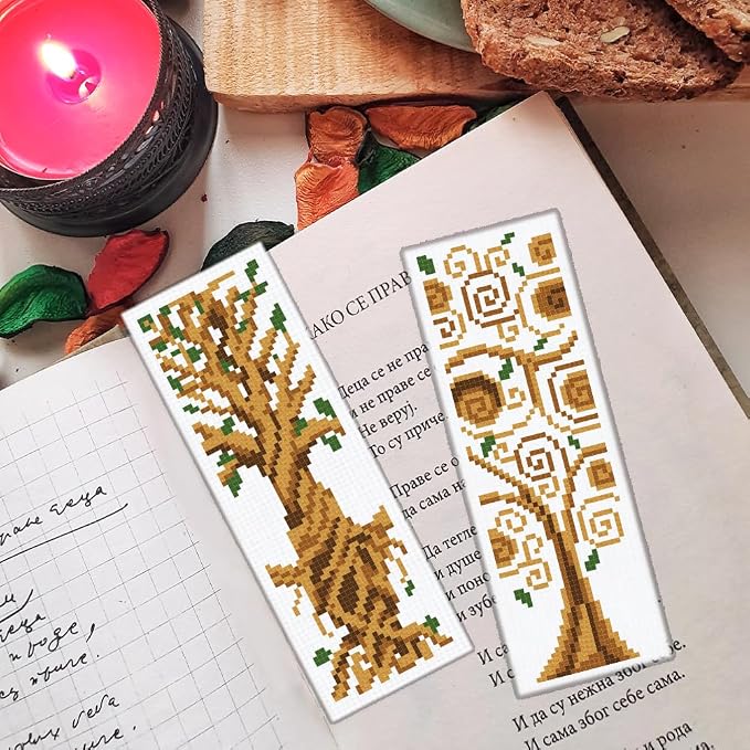 ORIGACH 6 Set Tree of Life Cross Stitch Bookmark Kit - Image 7