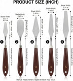 5-Piece Icing Spatula Set, Stainless Steel Cake Frosting Spatulas & Palette - Image 2