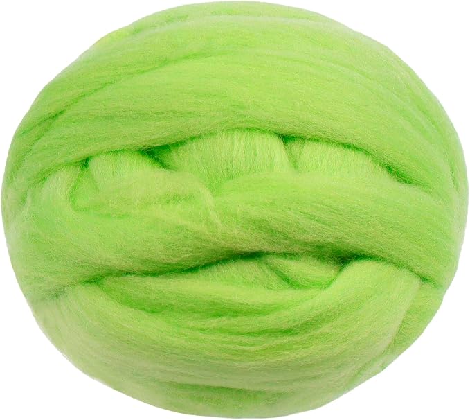 JeogYong Needle Felting Wool, 7.05oz Wool Roving Chunky Wool Yarn, Fluorescent by JeogYong
