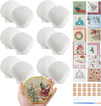 Halloscume 12 Set Christmas Scallop Shells by Halloscume