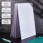 BENECREAT 4 Pcs 2mm PVC Foam Sheet White Plastic Sheet 11.8x15.7 Inch - Image 5