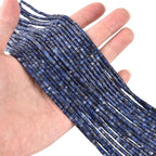 155pcs 3x2mm Natural Blue Sodalite Heishi Disc Rondelle Spacer Stone Semi - Image 6