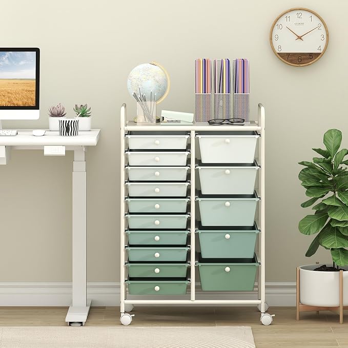 BECOMFORT 15-Drawer Rolling Cart - Image 2