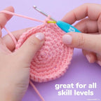 Original Squishmallows™ Crochet Kit – Archie Bag Charm, Axolotl Crochet Kit - Image 5