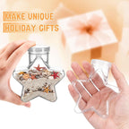 Yinkin 50 Pcs 5.5 oz Star Sand Art Bottles Plastic Clear Sand Bottles - Image 4