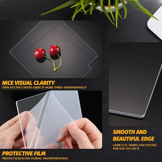 6 Pieces 2 mm Acrylic Sheet Transparent LED Film - Image 4