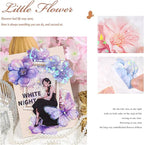 Doraking 60 Pieces Glitter Shiny Flower Stickers - Image 4